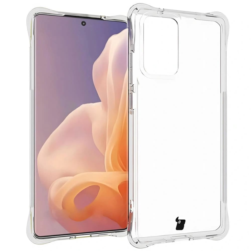 Bizon Case Clear Pack flexibles Gehäuse + 2x Bildschirmfolie Motorola Moto G85 5G klar - 4