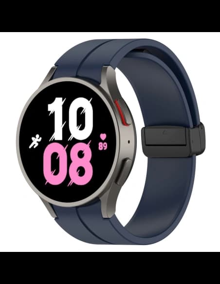 Bizon Strap Uhr Silikon Samsung Galaxy Watch FE/7/6/6 Classic/5/5 Pro/4/4 Classic marineblau