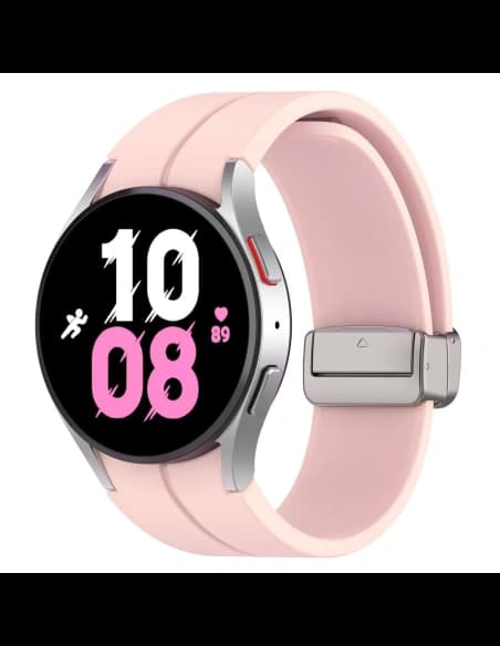Bizon Strap Uhr Silikon Samsung Galaxy Watch FE/7/6/6 Classic/5/5 Pro/4/4 Classic hellrosa