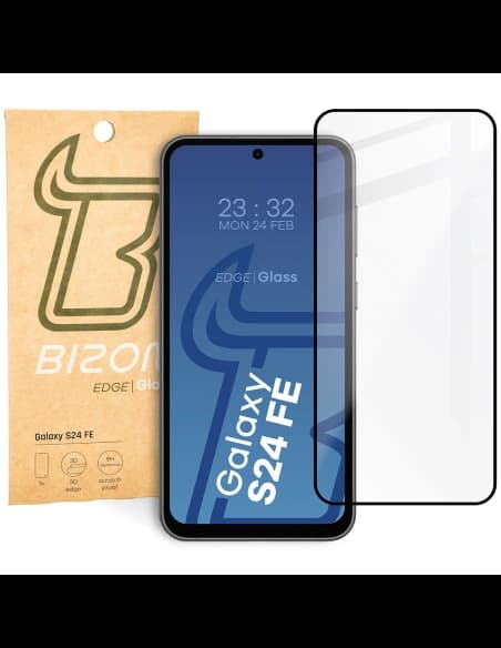 Bizon Glass Edge 2 Samsung Galaxy S24 FE 5G fekete