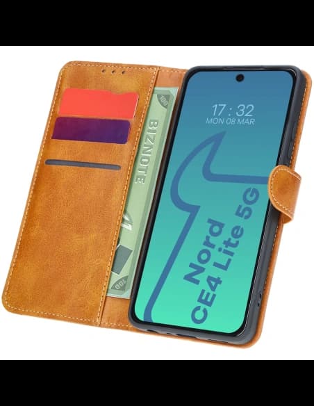 Bizon Case Pocket OnePlus Nord CE4 Lite 5G brown