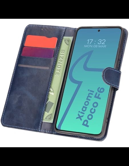 Bizon Case Pocket Xiaomi Poco F6 marineblau