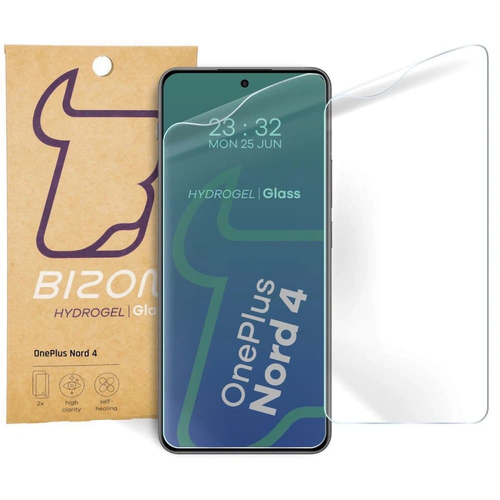 Bizon Glass Hydrogel Front OnePlus Nord 4 [2 PACK] - 1