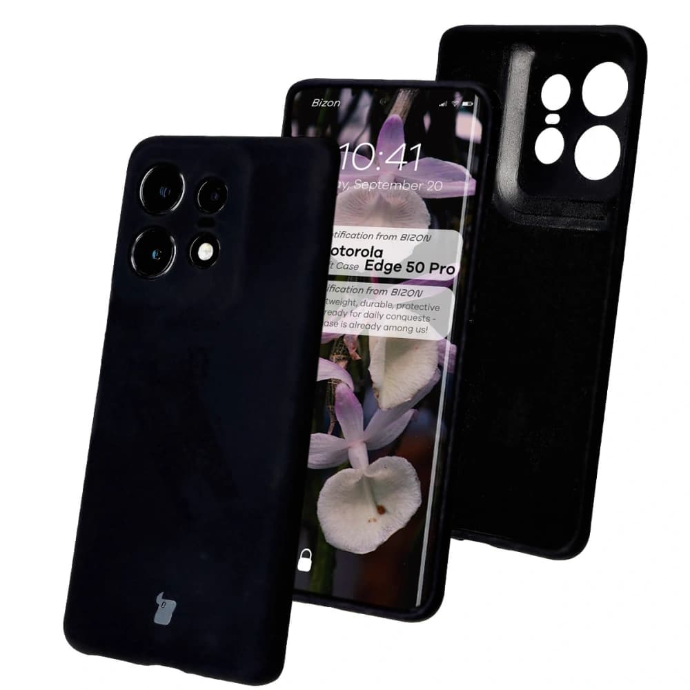 Bizon puha tok Motorola Edge 50 Pro fekete