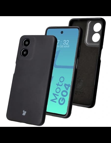 Bizon puha tok Motorola Moto G04 fekete