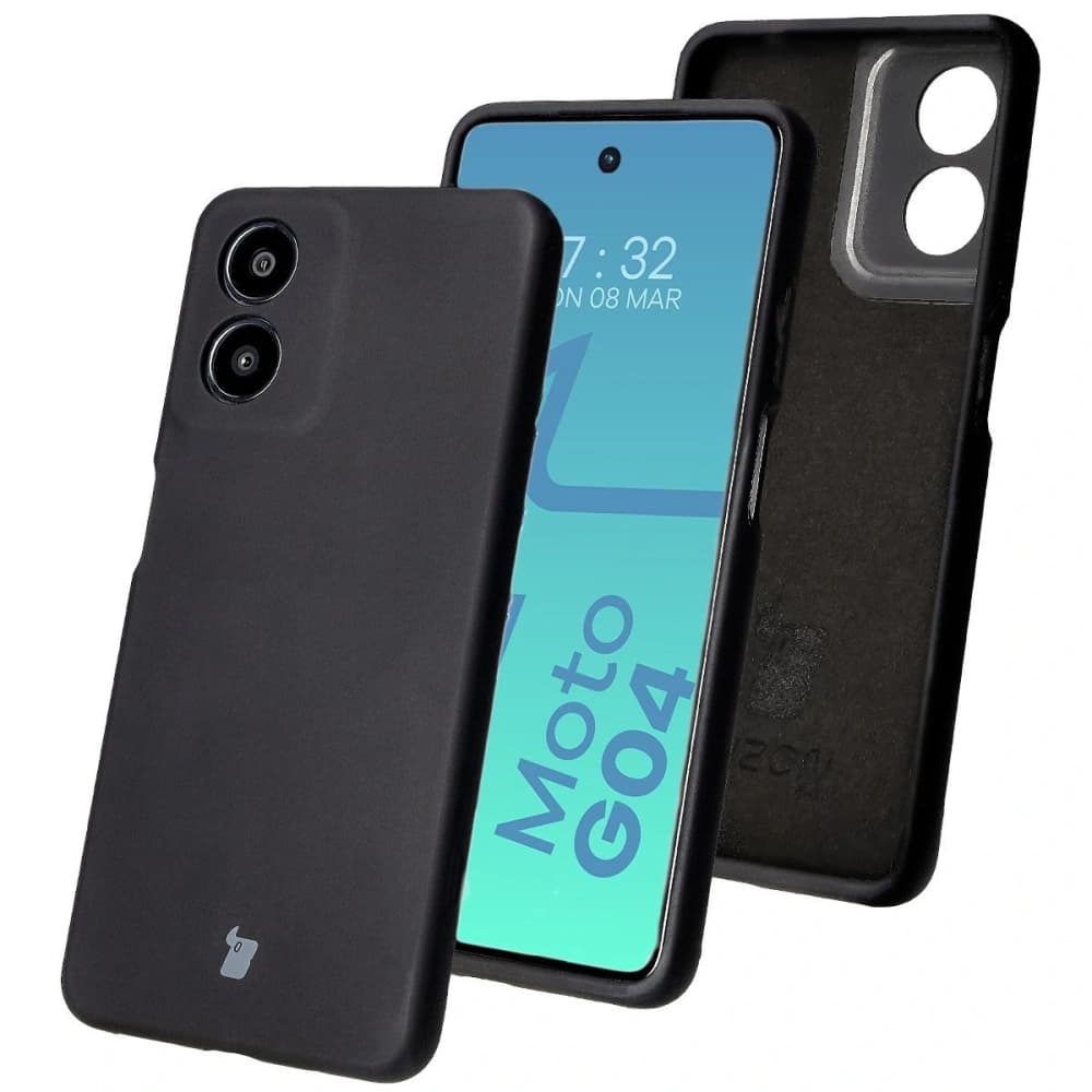 Bizon puha tok Motorola Moto G04 fekete