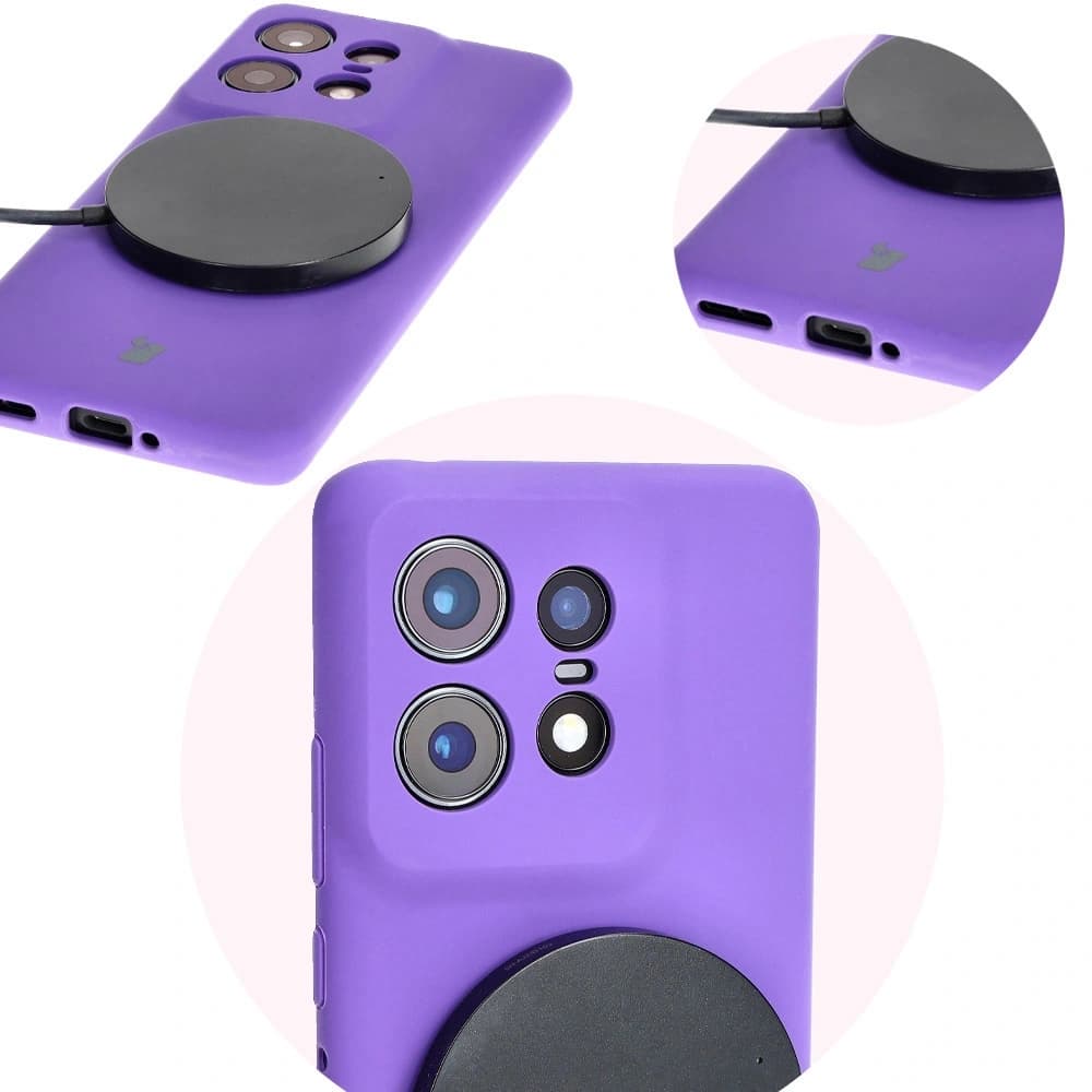 Bizon Soft Case Motorola Edge 50 Pro lila - 12