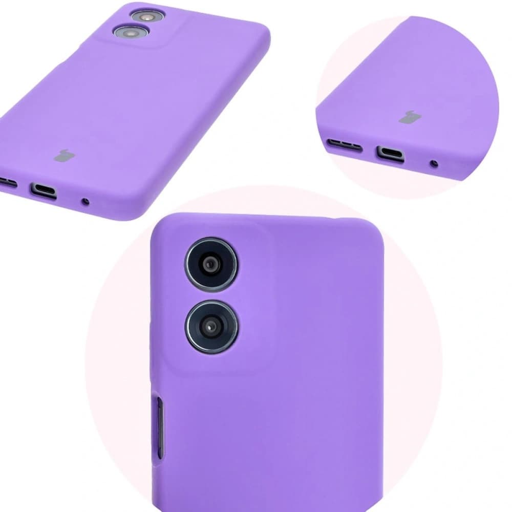 Bizon Soft Case Motorola Moto G04 lila - 12