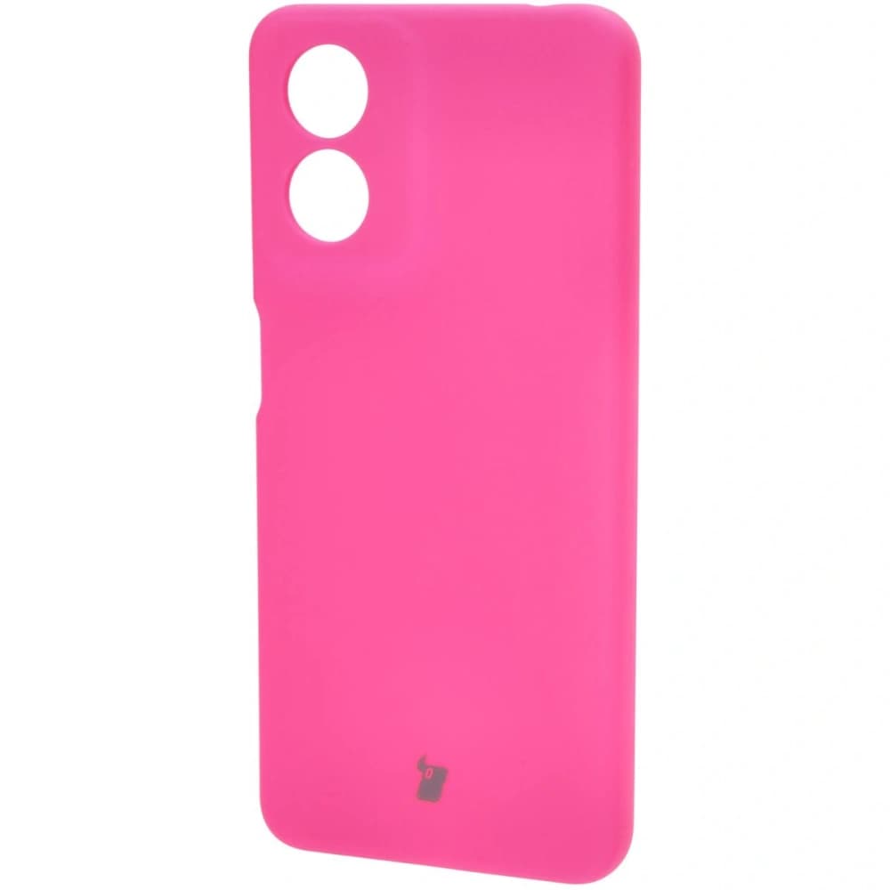 Silikonové pouzdro Bizon Soft Case pro Motorola Moto G04 neonově růžové - 3