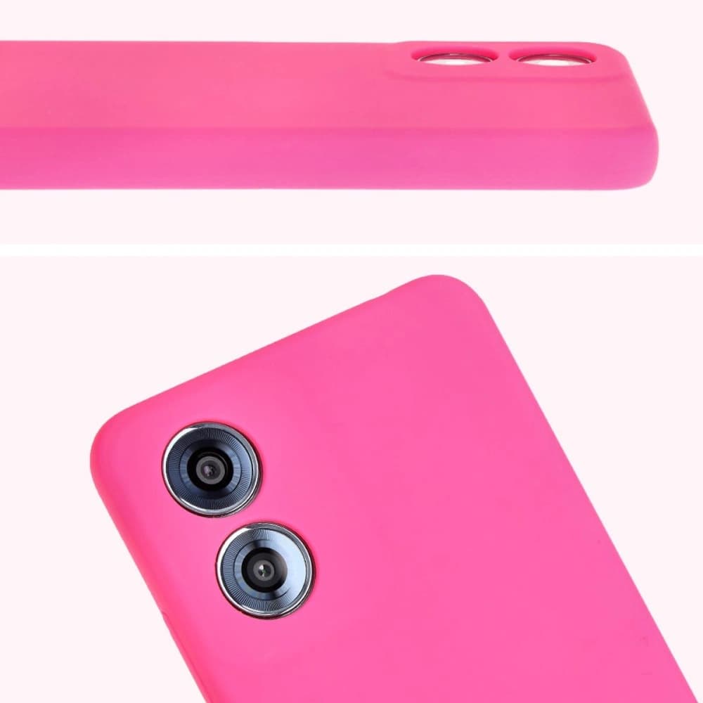 Silikonové pouzdro Bizon Soft Case pro Motorola Moto G04 neonově růžové - 10