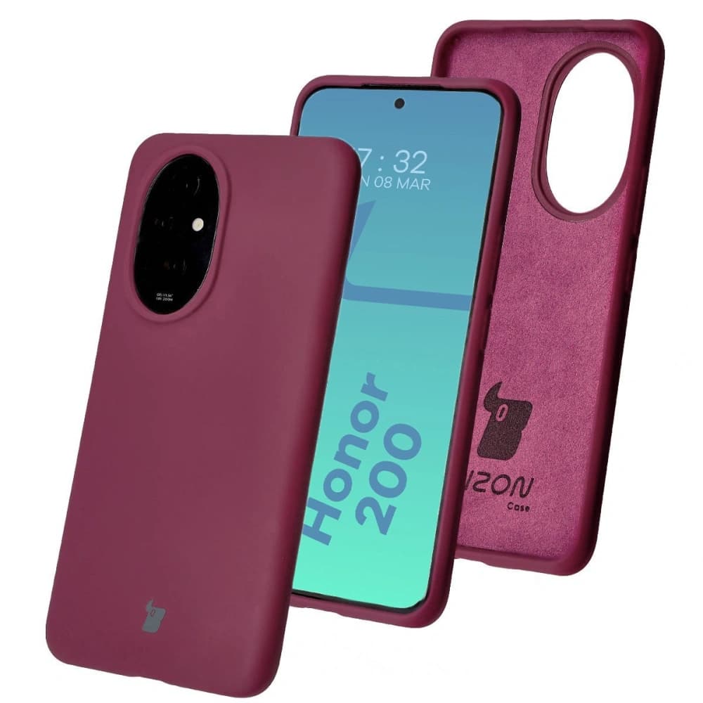 Bizon Soft Case Honor 200 dark purple