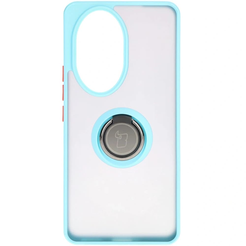 Bizon Case Hybrid Ring Honor 200 Pro smoky with a light blue frame - 2