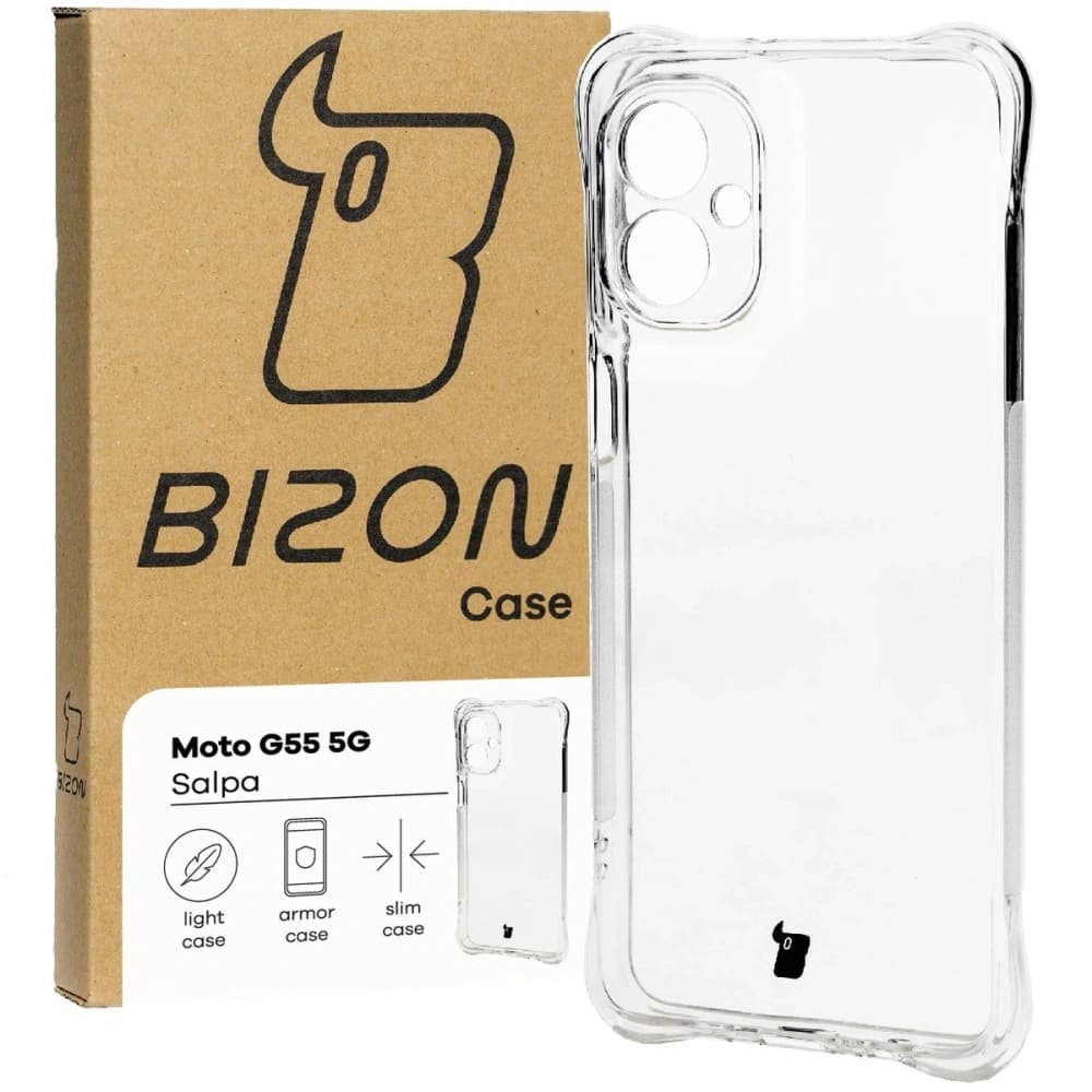 Caz Bizon Salpa Motorola Moto G55 5G transparent