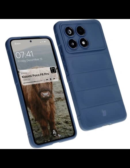 Pancerne etui Bizon Case Tur do Xiaomi Poco F6 Pro granátové
