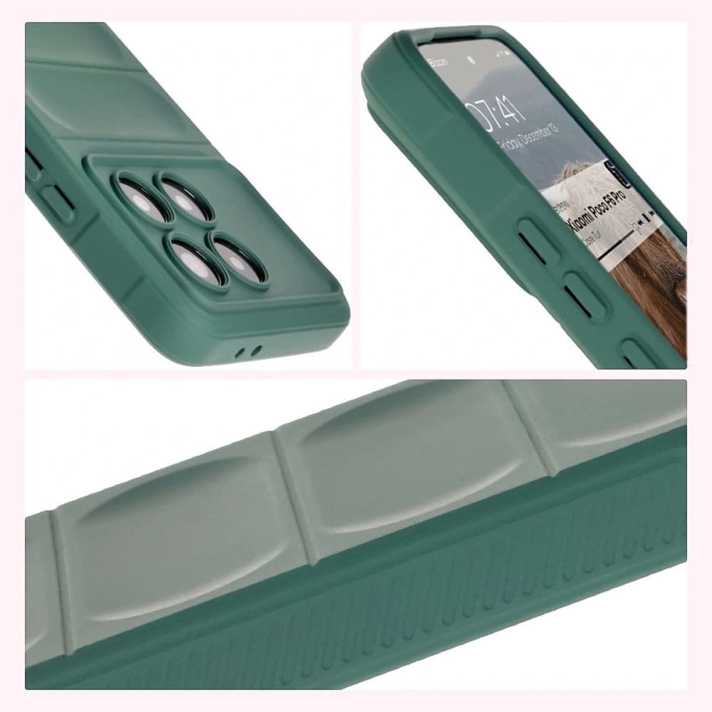 Pancerne etui Bizon Case Tur do Xiaomi Poco F6 Pro tmavě zelené - 10