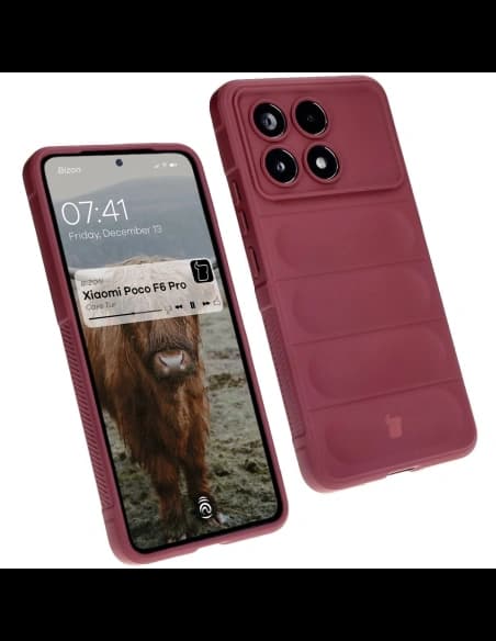 Pancéřové pouzdro Bizon Case Tur do Xiaomi Poco F6 Pro tmavě fialové