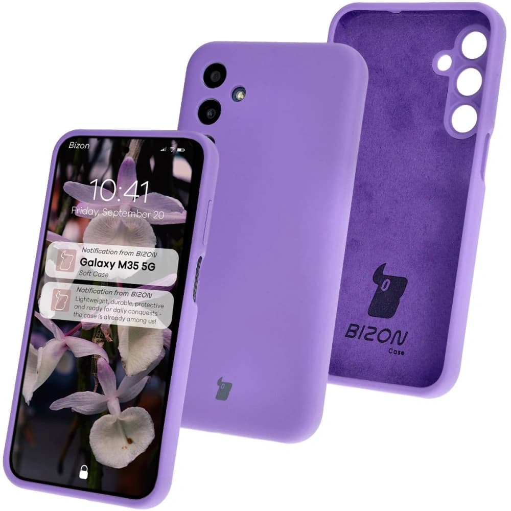 Bizon Soft Case Samsung Galaxy M35 5G purple