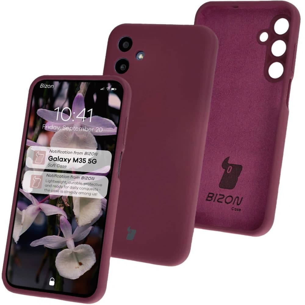 Bizon Soft Case Samsung Galaxy M35 5G mov închis