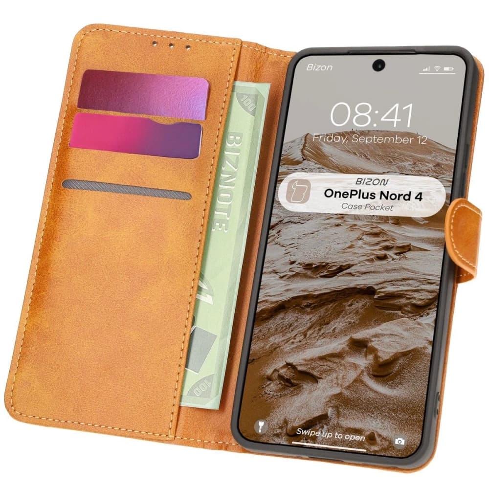 Bizon Case Pocket OnePlus Nord 4 braun