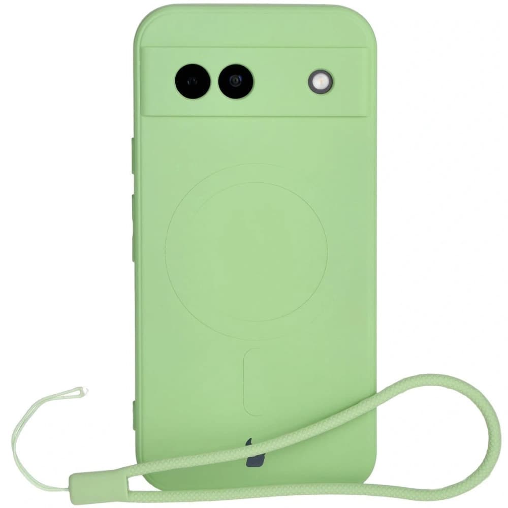Bizon Case Silicone Magnetic Sq Google Pixel 8a világos zöld - 2