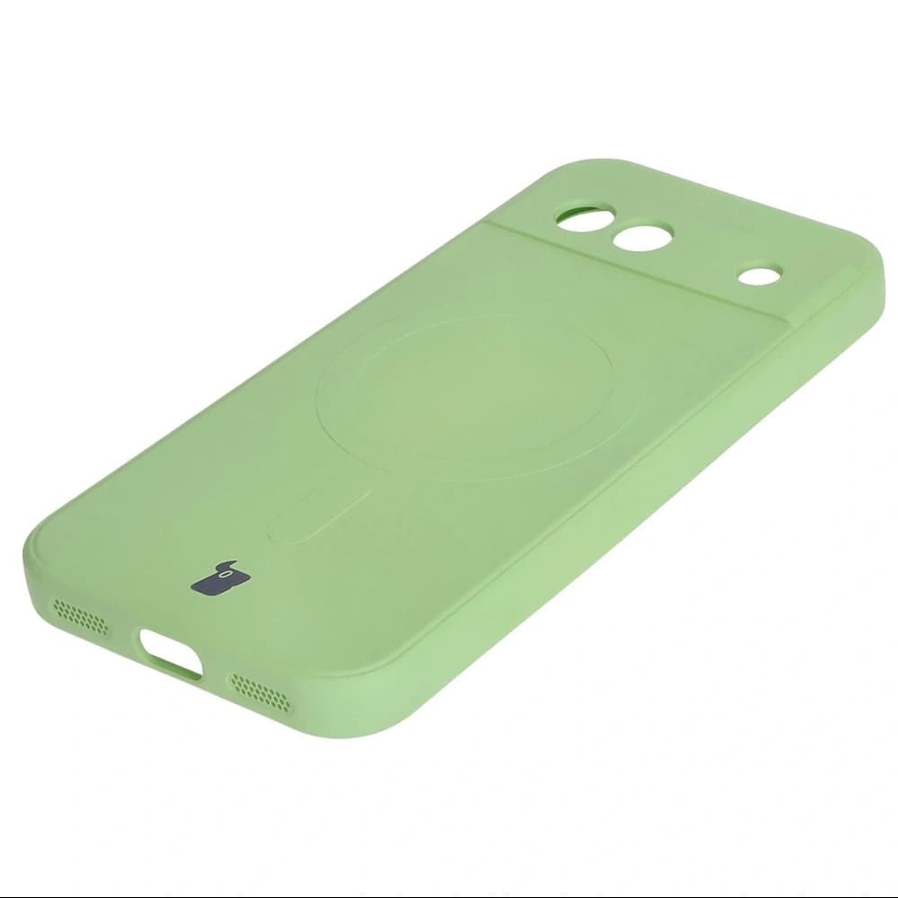 Bizon Case Silicone Magnetic Sq Google Pixel 8a világos zöld - 4