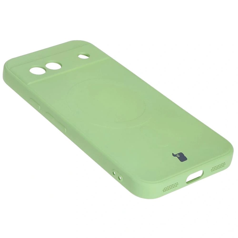 Bizon Case Silicone Magnetic Sq Google Pixel 8a világos zöld - 5