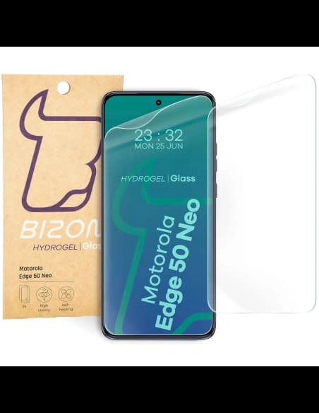 Bizon Glass Hydrogel Front Motorola Edge 50 Neo [2 PACK]