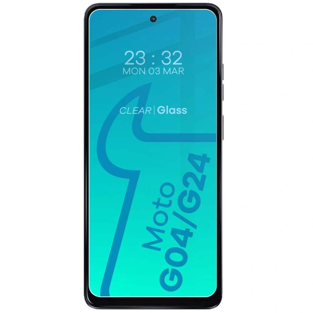 Bizon Clear 3x kijelző üveg + kamera üveg Motorola Moto G04/G24 - 3