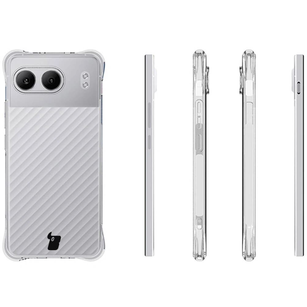 Bizon Case Clear Pack Hülle + 2x Bildschirmglas OnePlus Nord 4 klar - 4