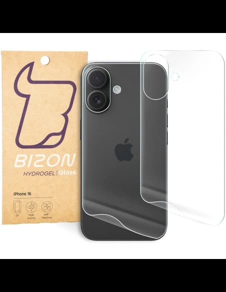 Bizon Glass Hydrogel Apple iPhone 16 [2 PACK]