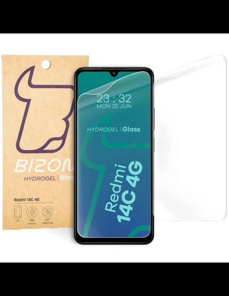 Bizon Glass Hydrogel Front Xiaomi Redmi 14C 4G / POCO C75 [2 PACK]