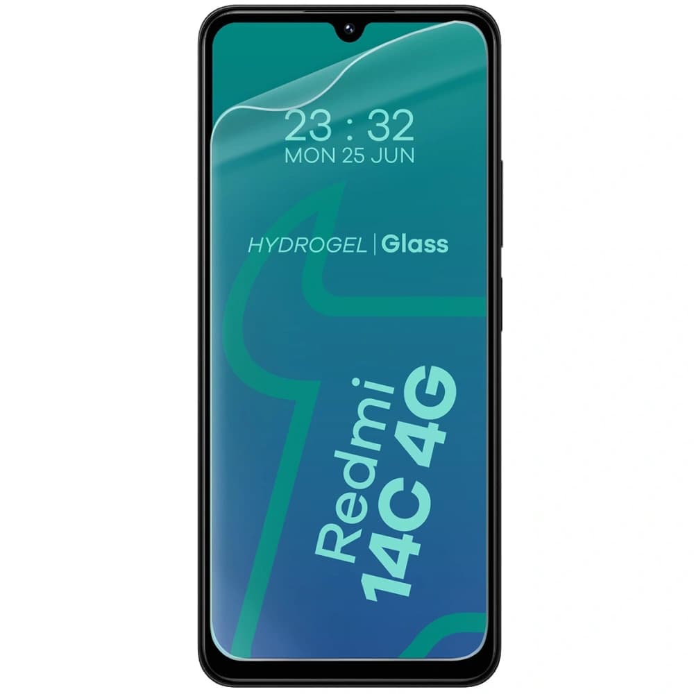 Folia hydrogelová na obrazovku Bizon Glass Hydrogel Front do Xiaomi Redmi 14C 4G / POCO C75 [2 PACK] - 3