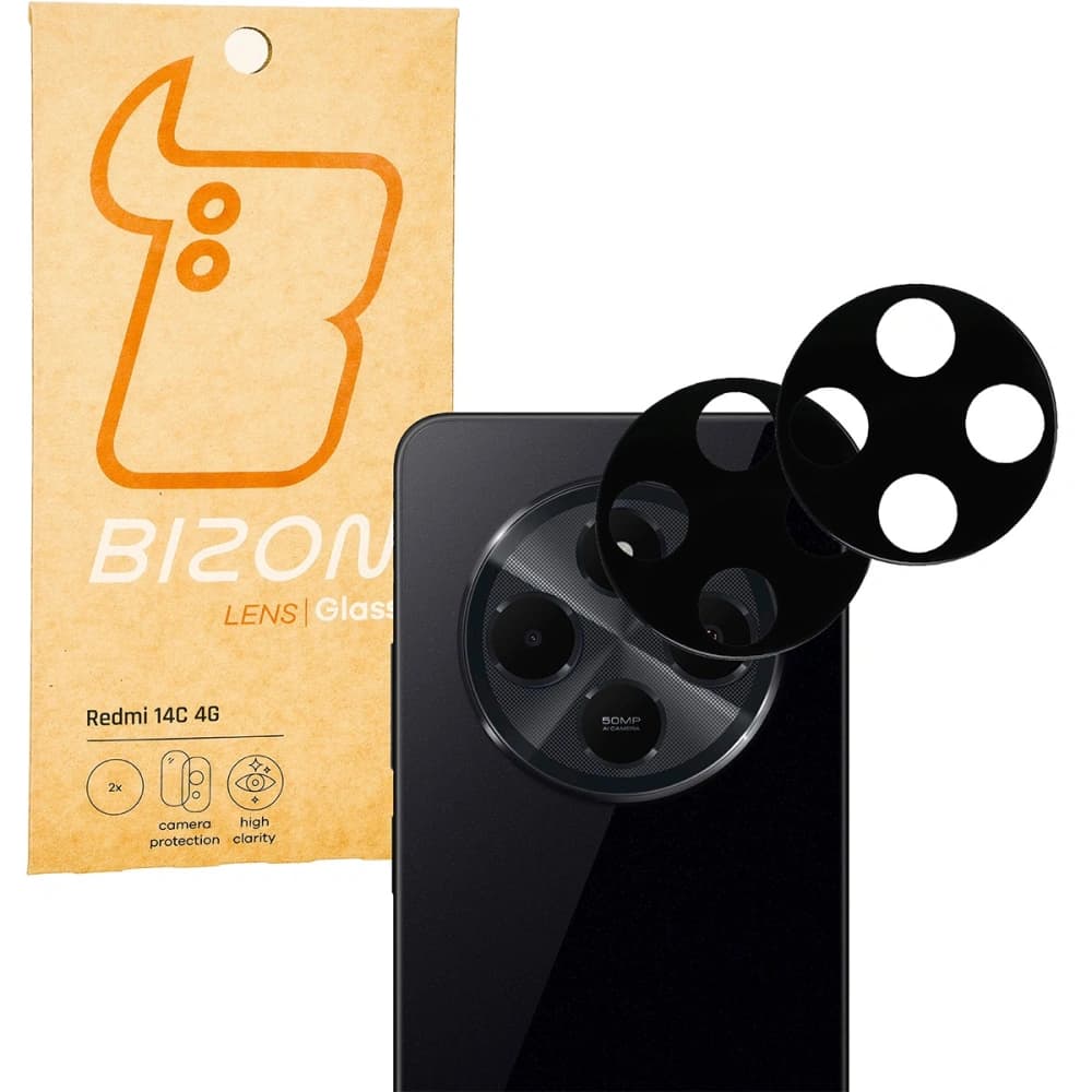 Bizon Lentilă de Sticlă Xiaomi Redmi 14C 4G / POCO C75 [2 PACK] - 1