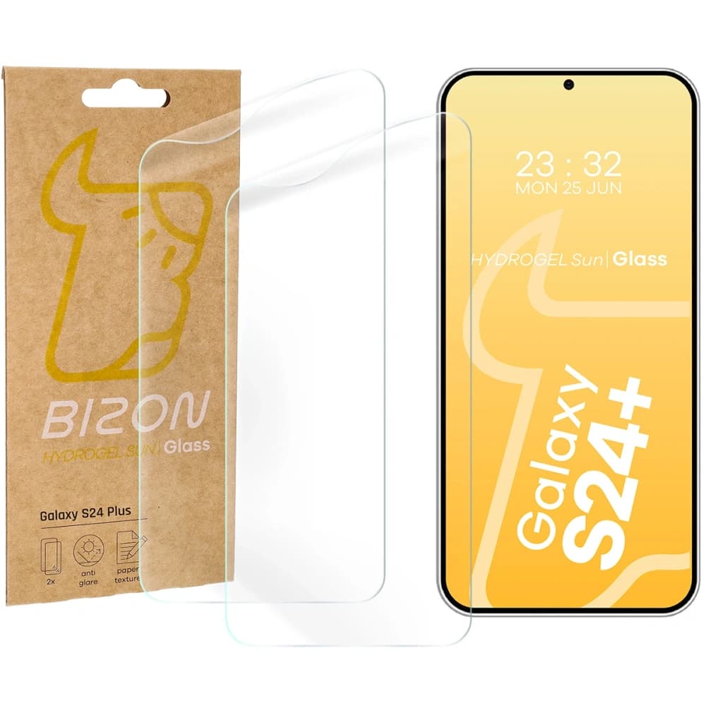 Fólie matná Bizon Glass Hydrogel Sun do Samsung Galaxy S24 Plus [2 PACK] - 1