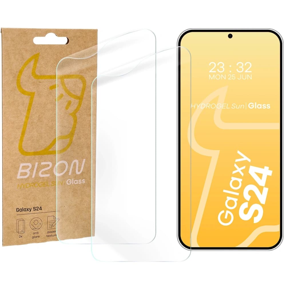 Bizon Glass Hydrogel Nap Samsung Galaxy S24 [2 CSOMAG] - 1