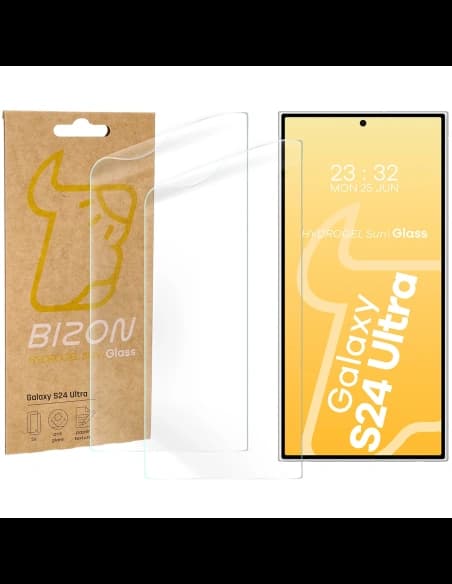Bizon Glass Hydrogel Sonnen Samsung Galaxy S24 Ultra [2 PACK]