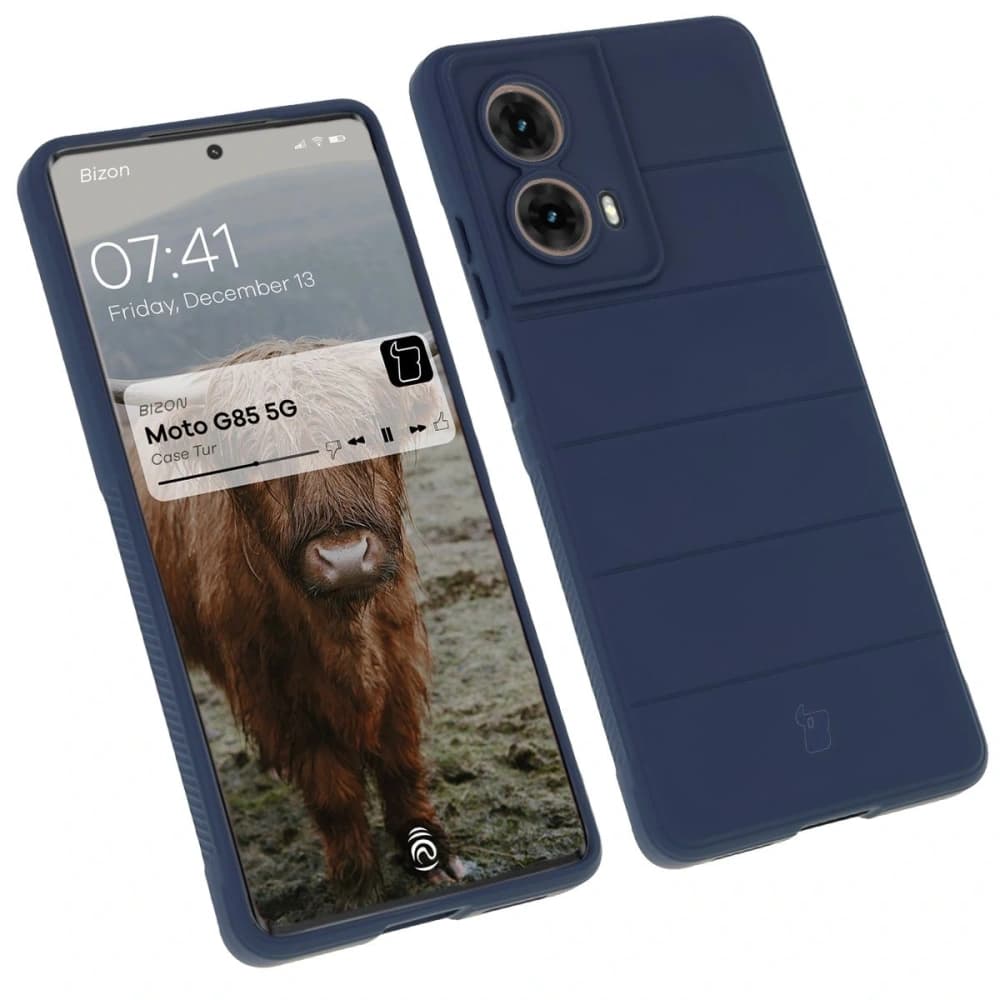 Bizon Case für Motorola Moto G85 5G navy blue - 1