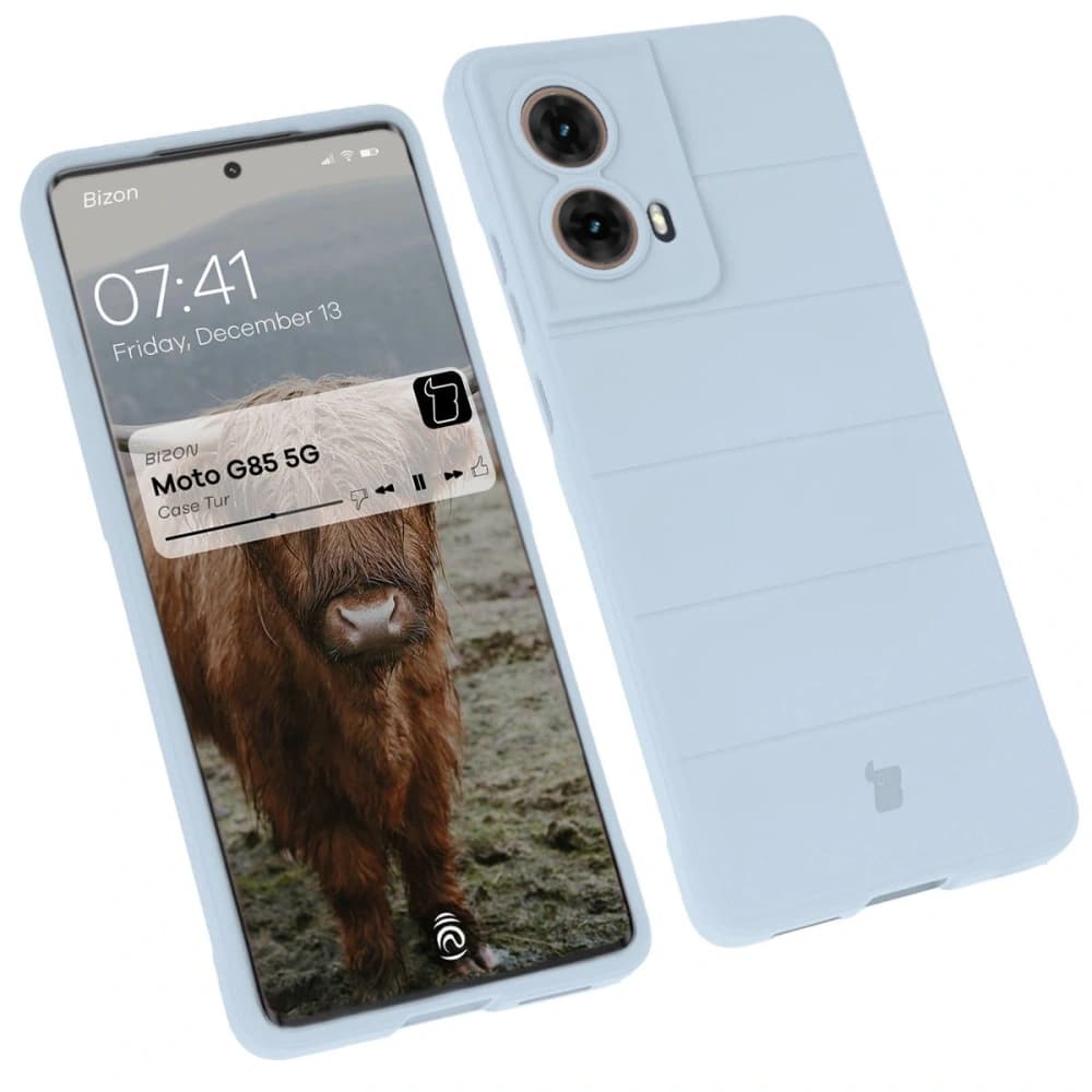 Bizon Case für Motorola Moto G85 5G hellblau - 1