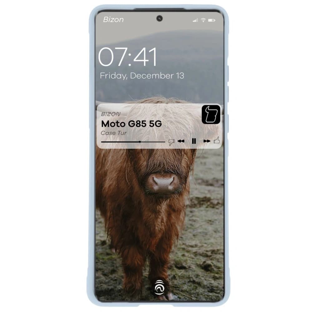 Bizon Case für Motorola Moto G85 5G hellblau - 5