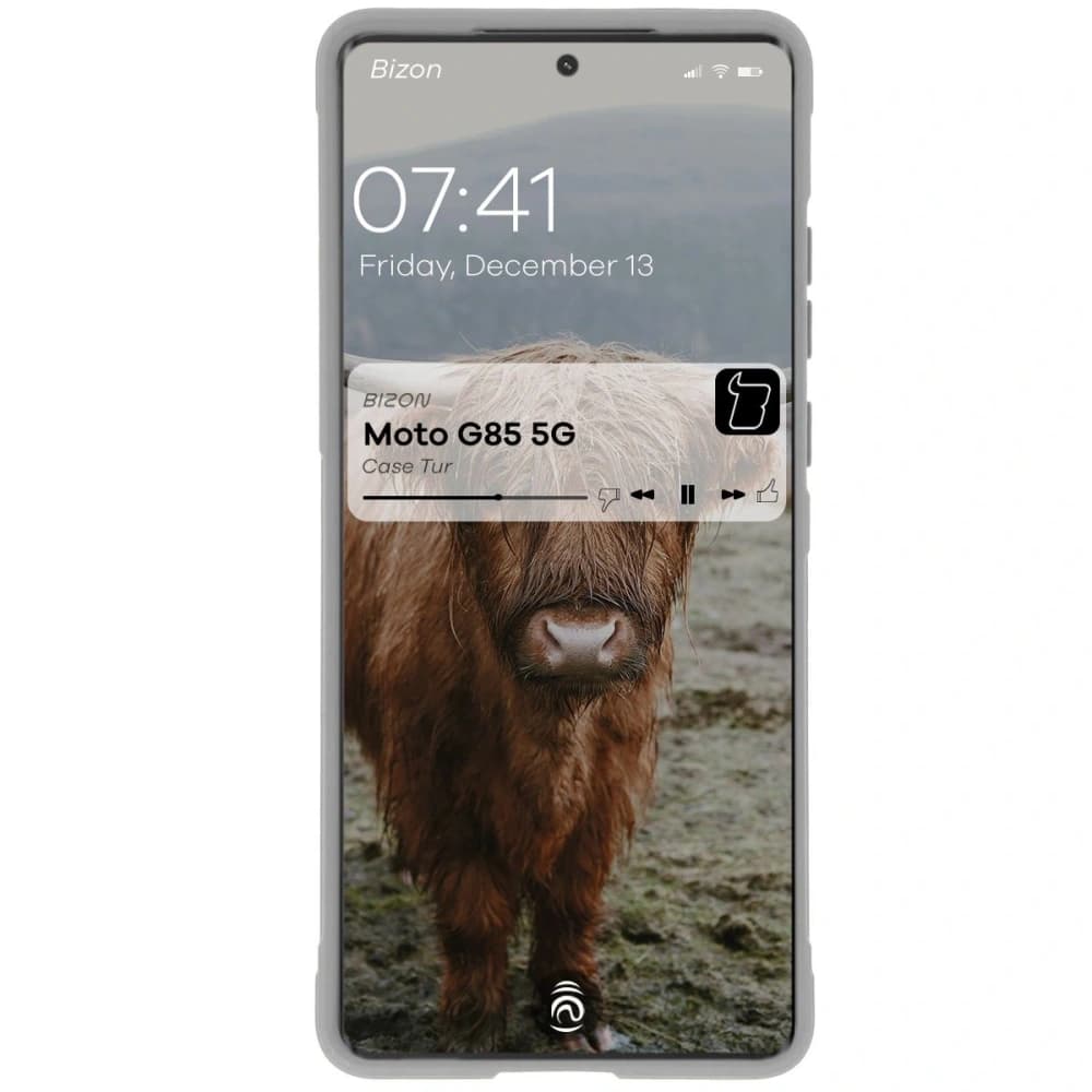 Bizon Case Tur Motorola Moto G85 5G light grey - 5