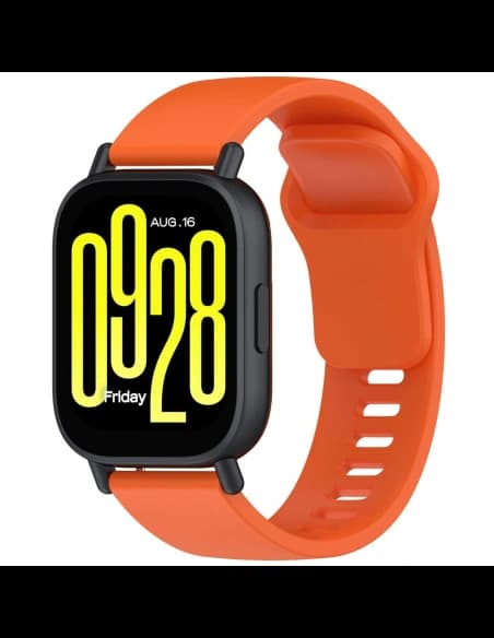 Ceas cu curea din silicon Bizon Xiaomi Redmi Watch 5 Lite / 5 Active portocalie