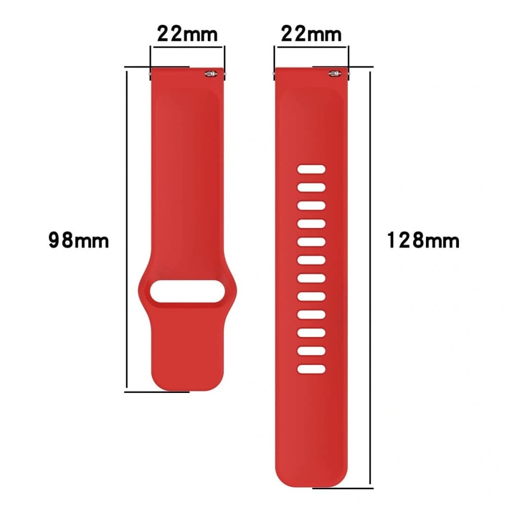 Bizon Strap Uhr Silikon Xiaomi Redmi Uhr 5 Lite / 5 Active rot - 2