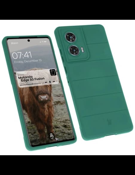 Bizon Case Tur Motorola Edge 50 Fusion dunkelgrün