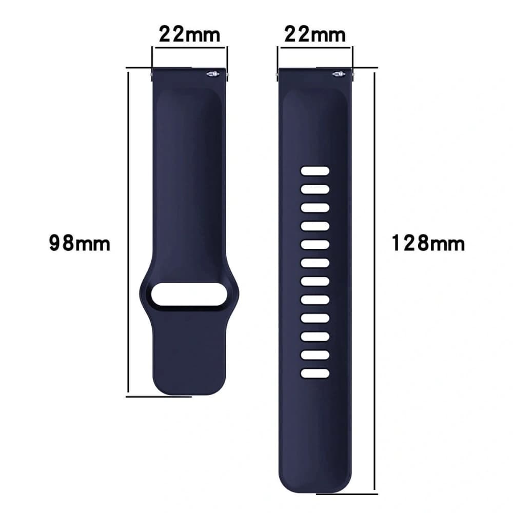 Silikonový pásek Bizon Strap Watch Silicone do Xiaomi Redmi Watch 5 Lite / 5 Active modrý - 4