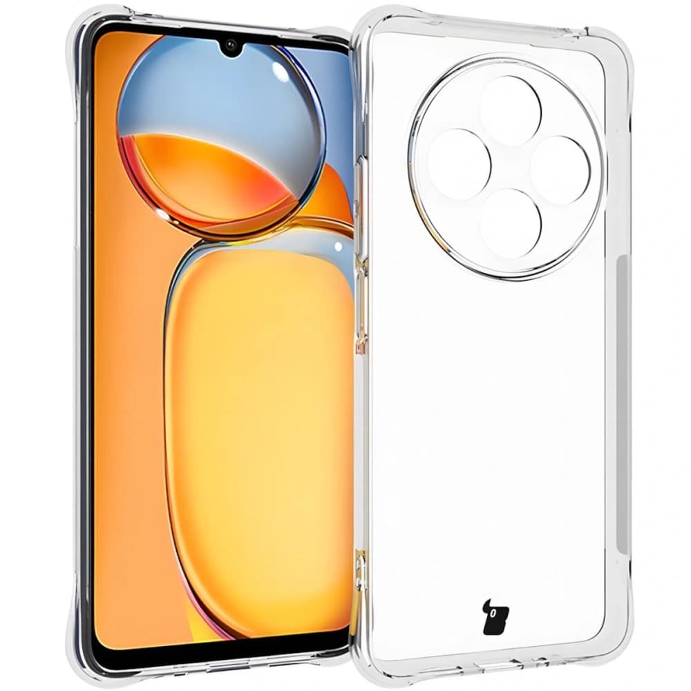 Bizon Case Clear Pack Hülle + 2x Bildschirmglas für Redmi 14C 4G klar - 3