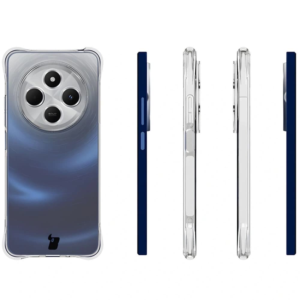 Bizon Case Clear Pack Hülle + 2x Bildschirmglas für Redmi 14C 4G klar - 4