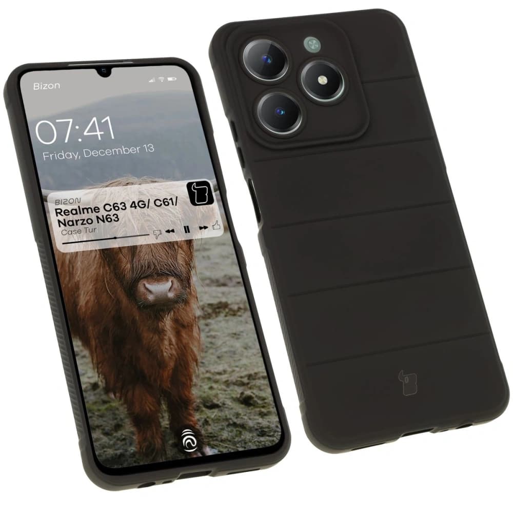 Bizon Case Tur für Realme C63 4G/C61/Narzo N63 schwarz - 1
