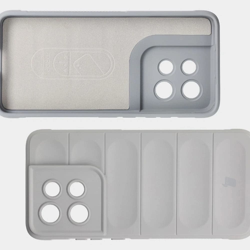 Bizon Caz Tur Motorola Edge 50 Neo gri deschis - 6