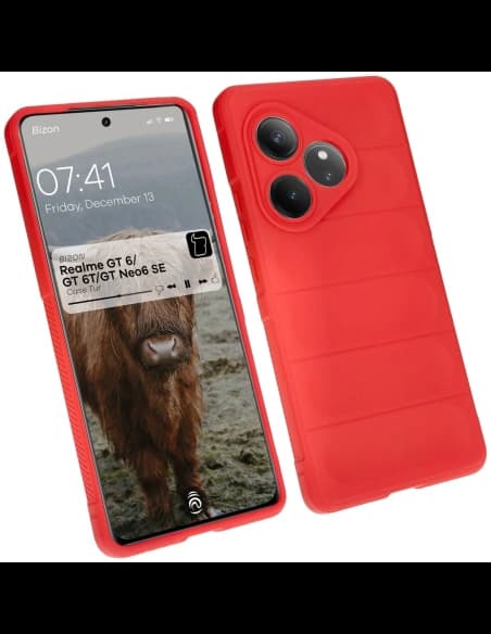 Pancerne pouzdro Bizon Case Tur pro Realme GT 6 / GT 6T / GT Neo6 SE červené
