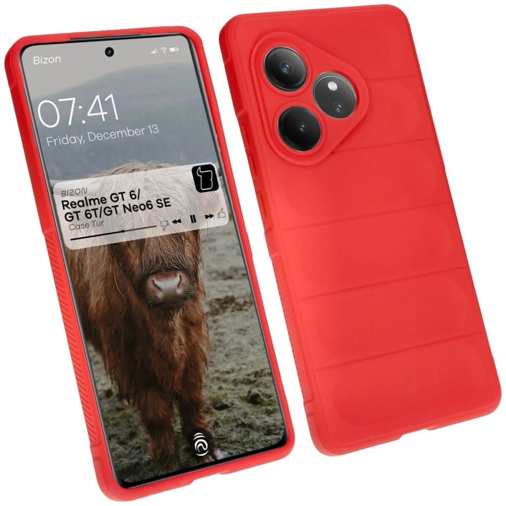 Pancerne pouzdro Bizon Case Tur pro Realme GT 6 / GT 6T / GT Neo6 SE červené - 1